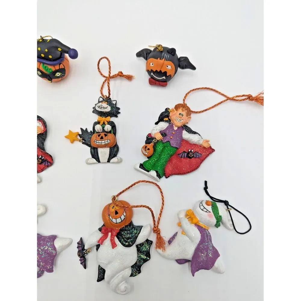 Vintage‎ Halloween Ornaments Lot of 9